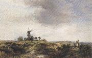 George cole The Windmilll on the Heath (mk37) oil painting